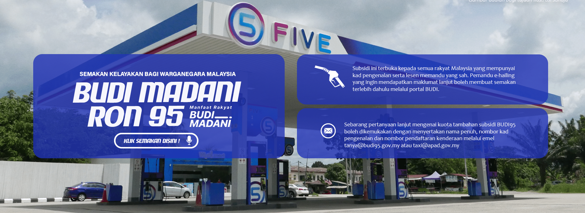 SEMAKAN BUDI95 BAGI EHAILING