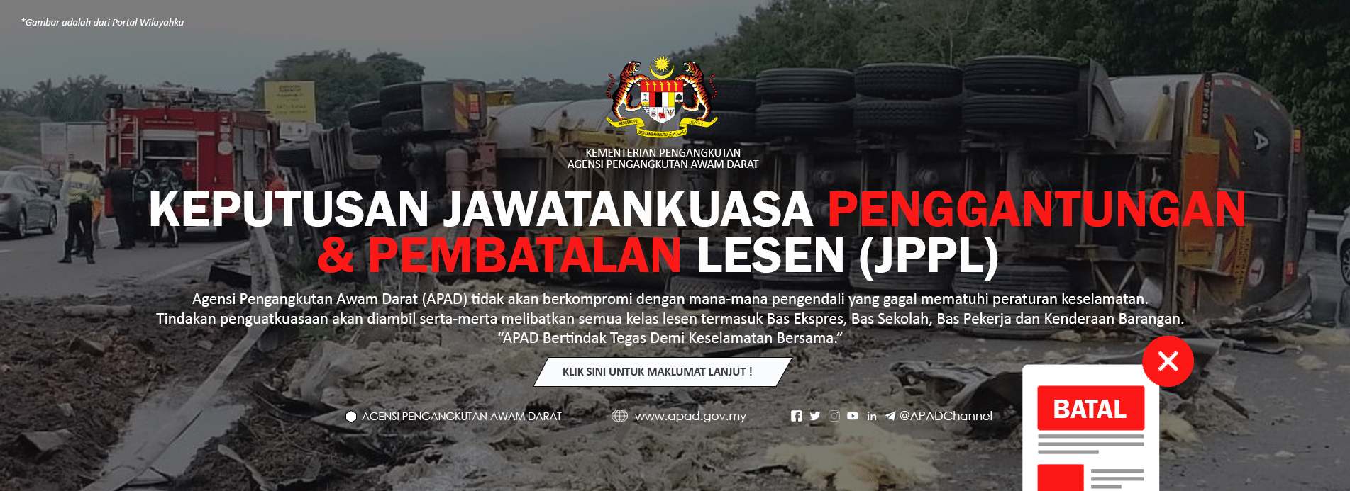 NOTIS PENGGANGTUNGAN & PEMBATALAN LESEN (JPPL) 2025
