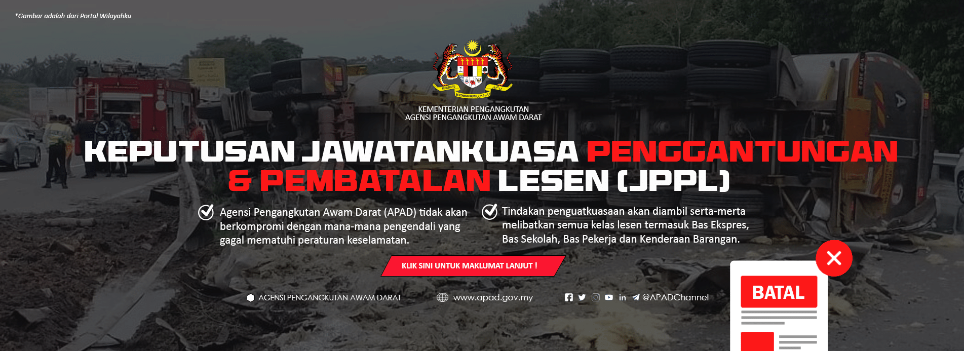 NOTIS PENGGANGTUNGAN & PEMBATALAN LESEN (JPPL) 2025