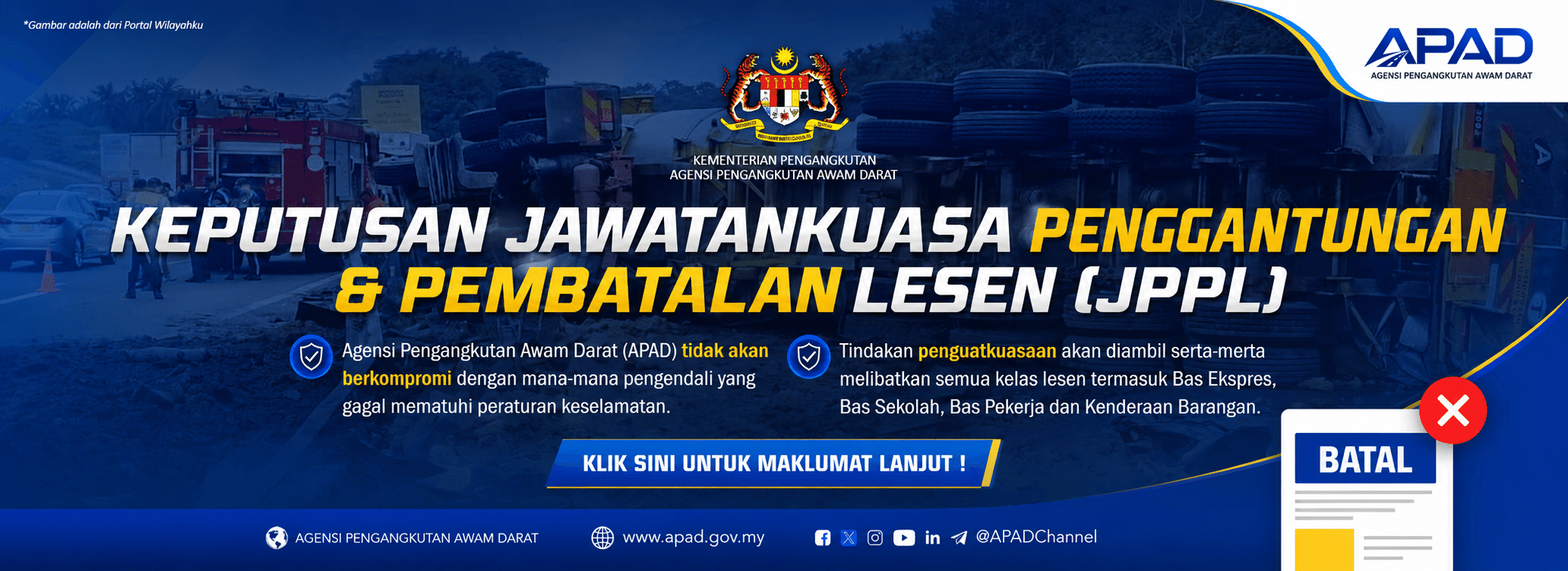 NOTIS PENGGANGTUNGAN & PEMBATALAN LESEN (JPPL) 2025