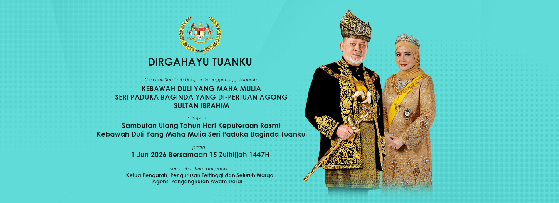 Banner Keputeraan Agong 2026