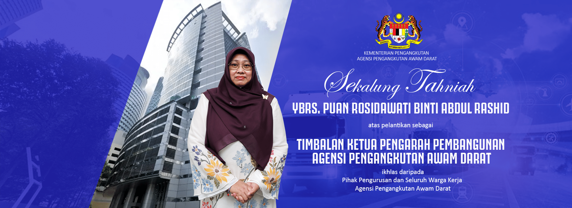 TAHNIAH ATAS LANTIKAN TIMBALAN KETUA PENGARAH PEMBANGUNAN APAD 2026