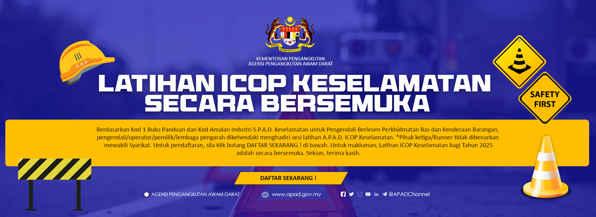 LATIHAN ICOP KESELAMATAN SECARA BERSEMUKA 2025