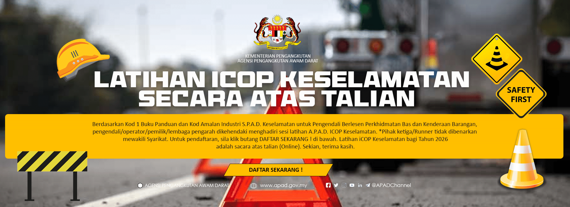 LATIHAN ICOP KESELAMATAN SECARA BERSEMUKA 2025