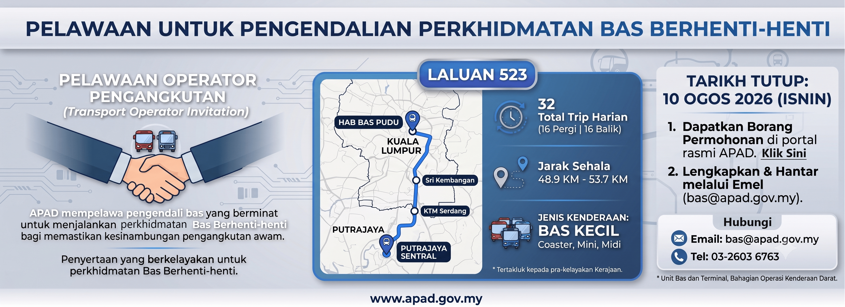 PELAWAAN PERHIDMATAN BAS BERHENTI-HENTI 2026