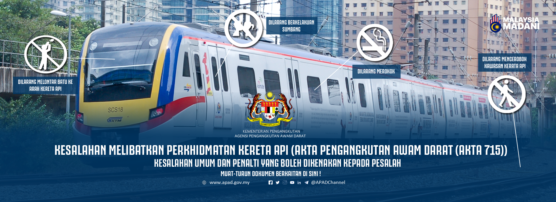 PERATURAN DAN KESALAHAN KERETA API 2023