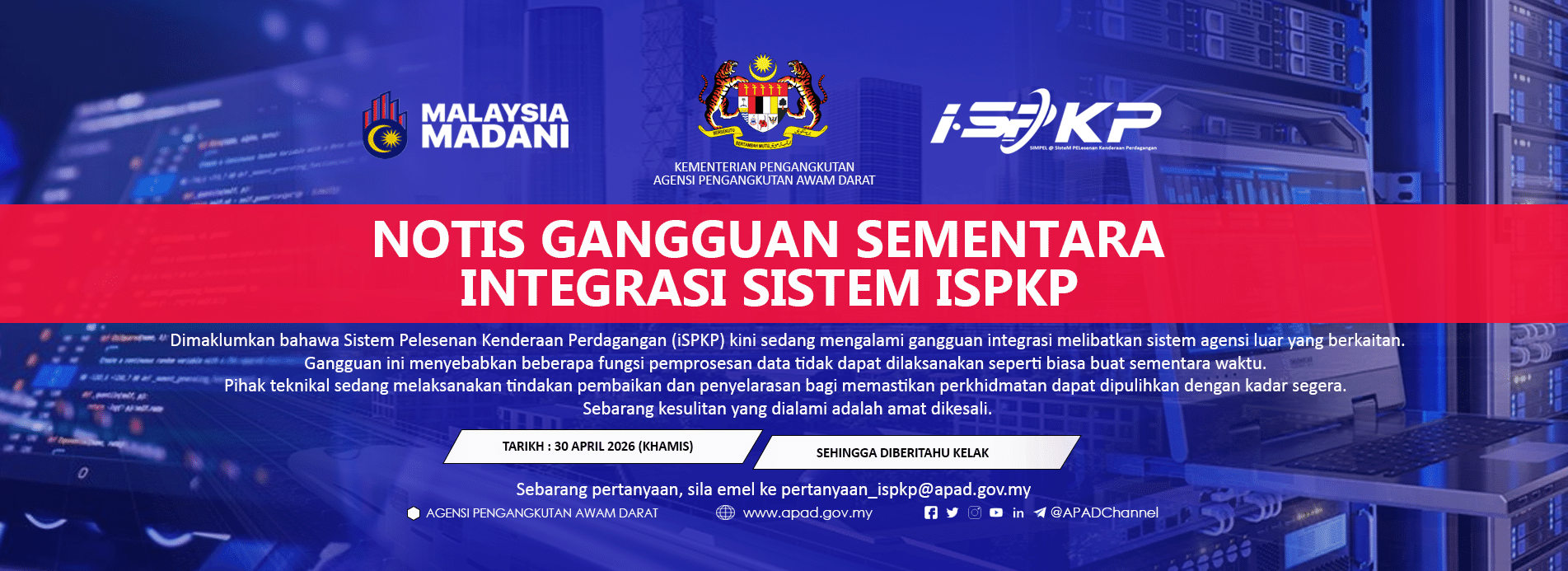 NOTIS PENYELENGGARAAN ISPKP 2026