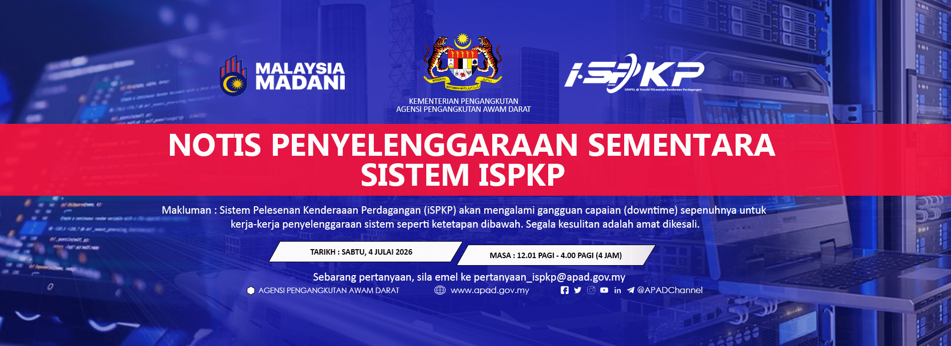 NOTIS PENYELENGGARAAN ISPKP 2026