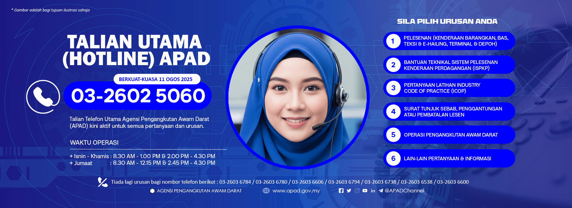 TALIAN TELEFON (BARU )APAD 2025