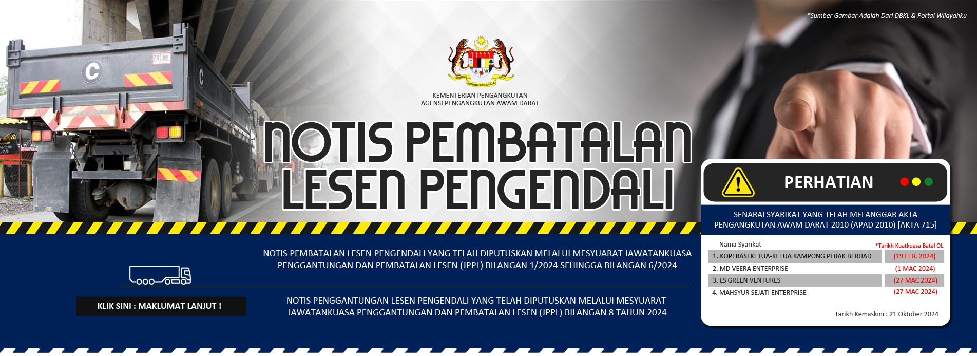 NOTIS PEMBATALAN LESEN PENGENDALI 2024
